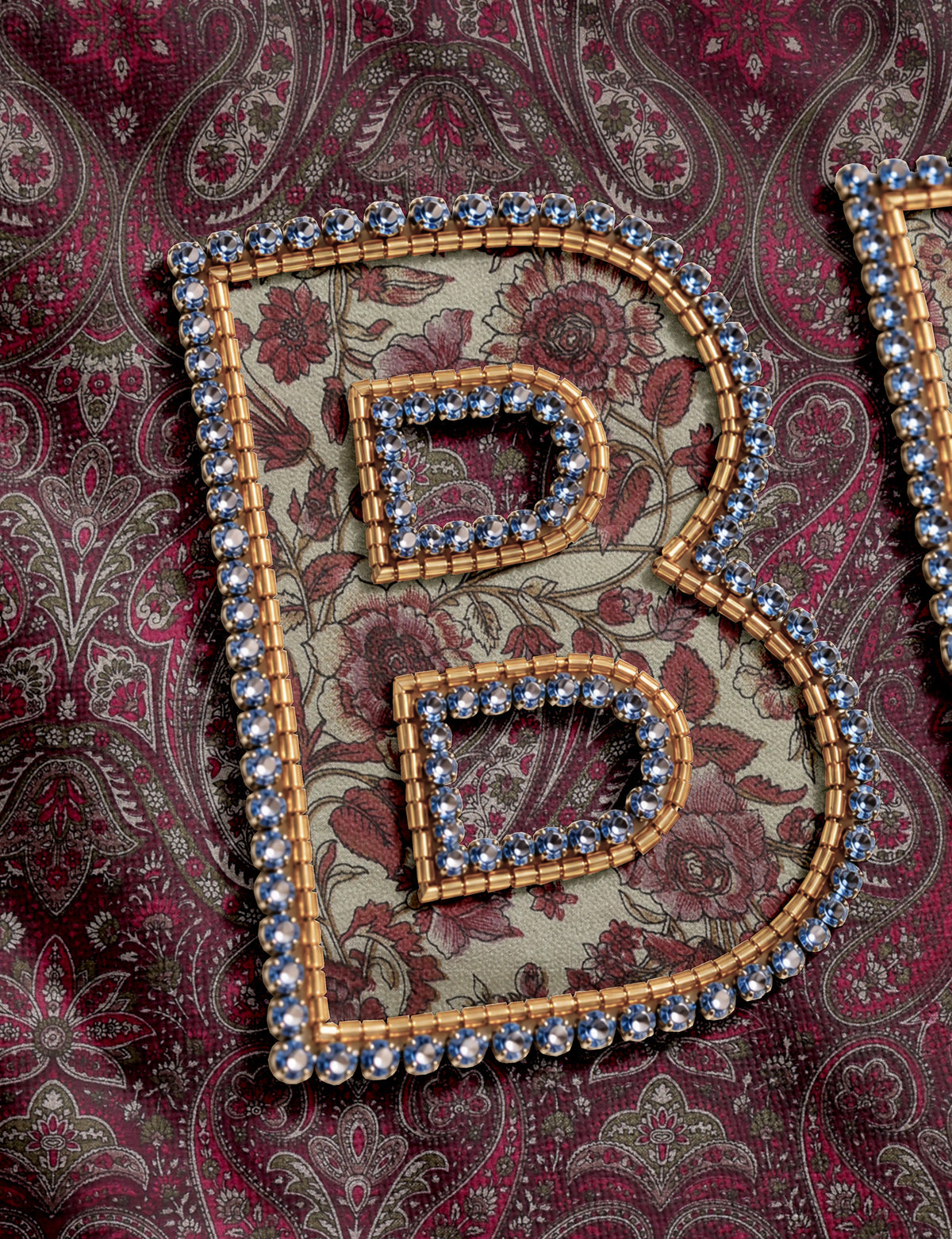 Be Kind tote bag with contrast sari fabric appliqué lettering, double shoulder straps, and front slip pocket.
