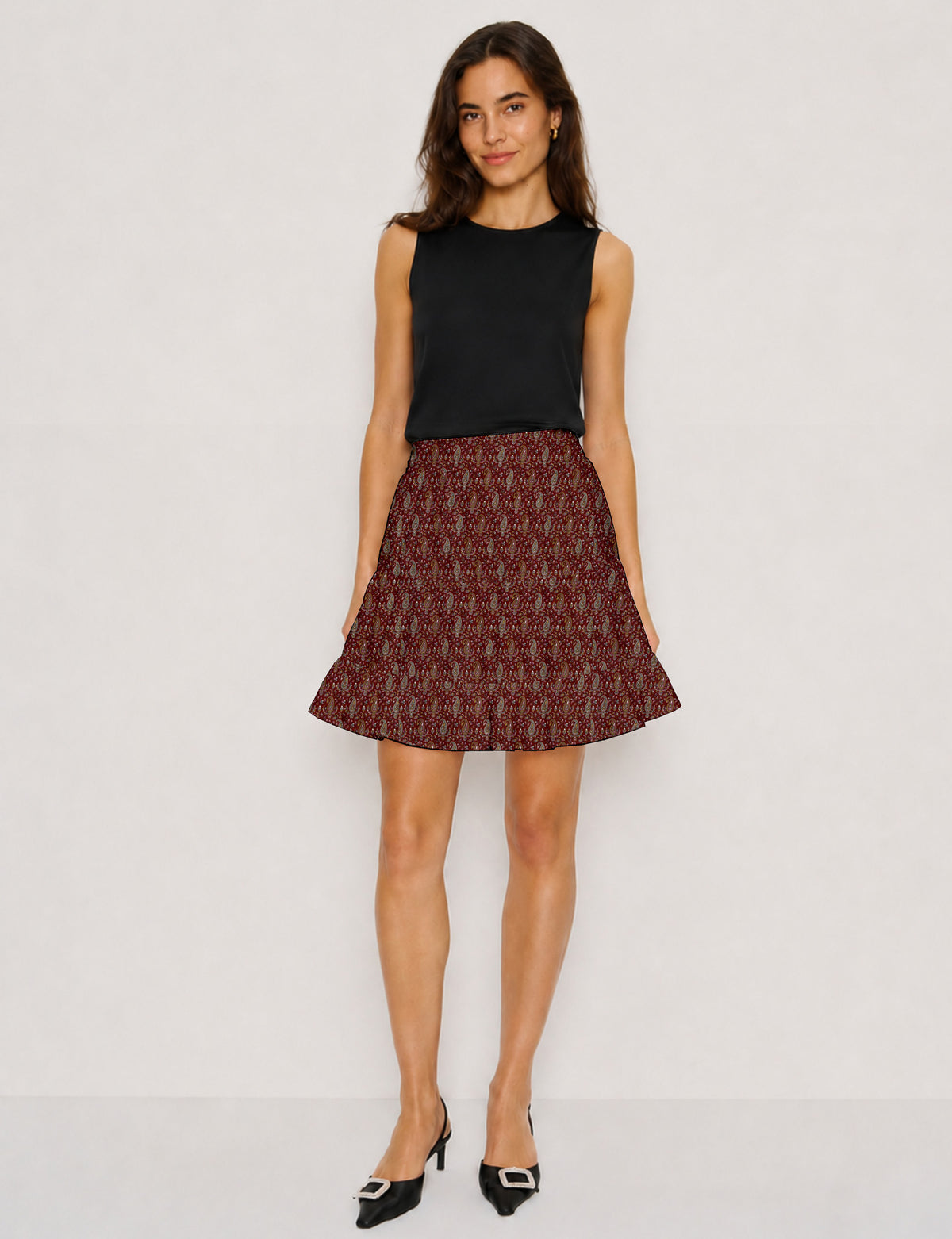 Short tiered skirt -