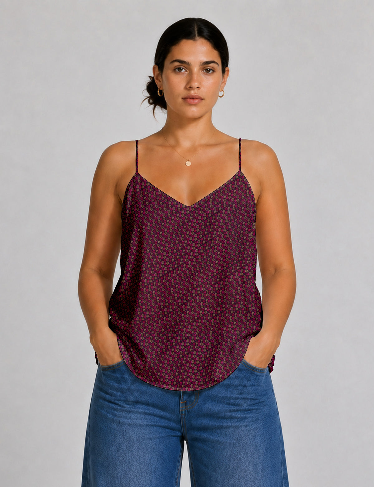 Slip top - Red Floral
