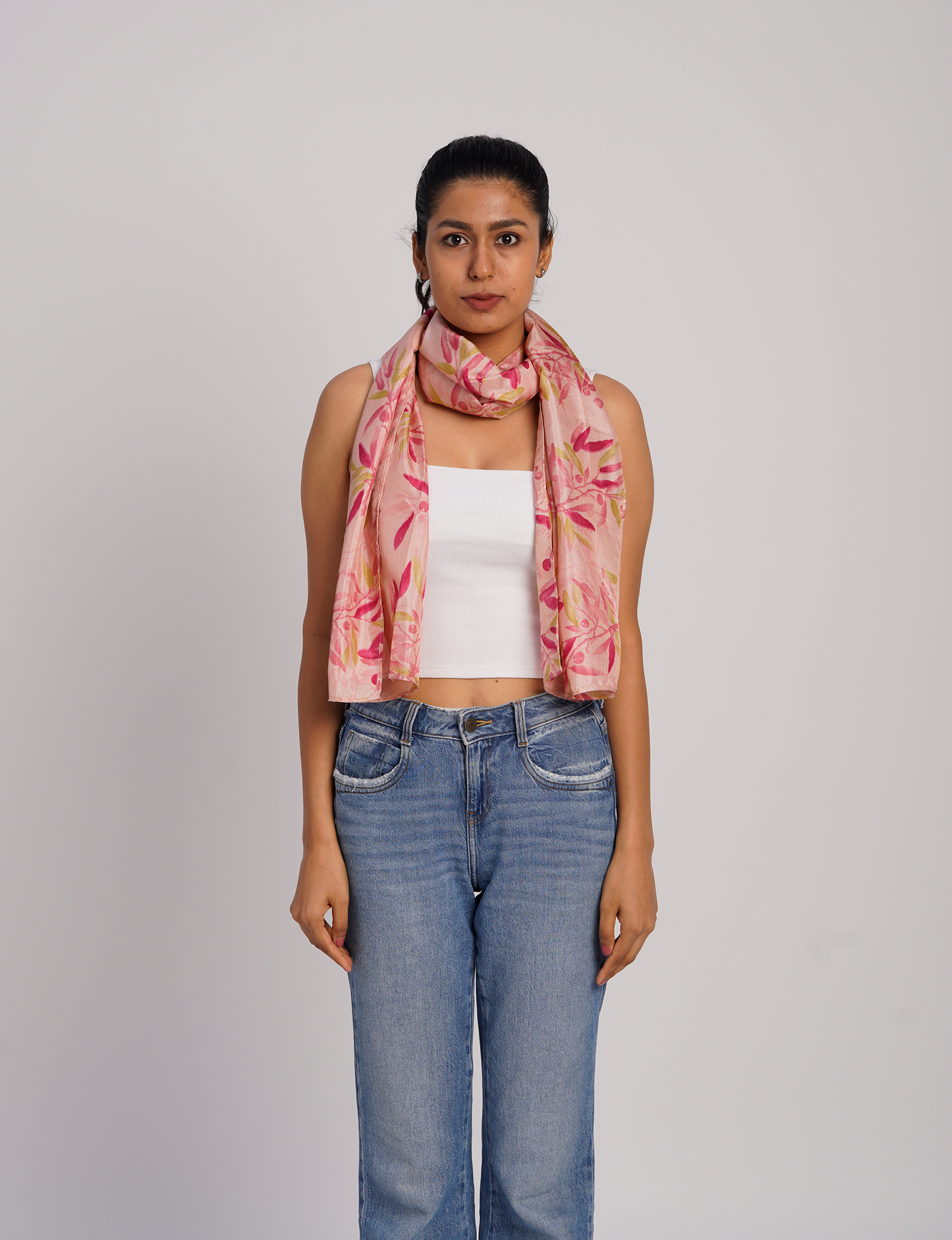 Wrap yourself in style with our printed rectangular stole, designed for neck, shoulders, or waist. Ethically crafted and embracing sustainability, this versatile accessory is a perfect addition to your wardrobe. Experience the beauty of eco-friendly fashion with our conscious clothing collection."