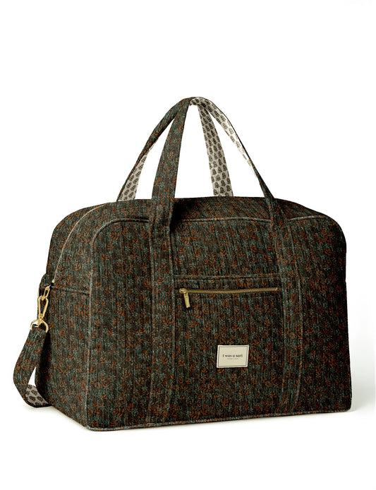 Quilted duffle bag - Green Tropical