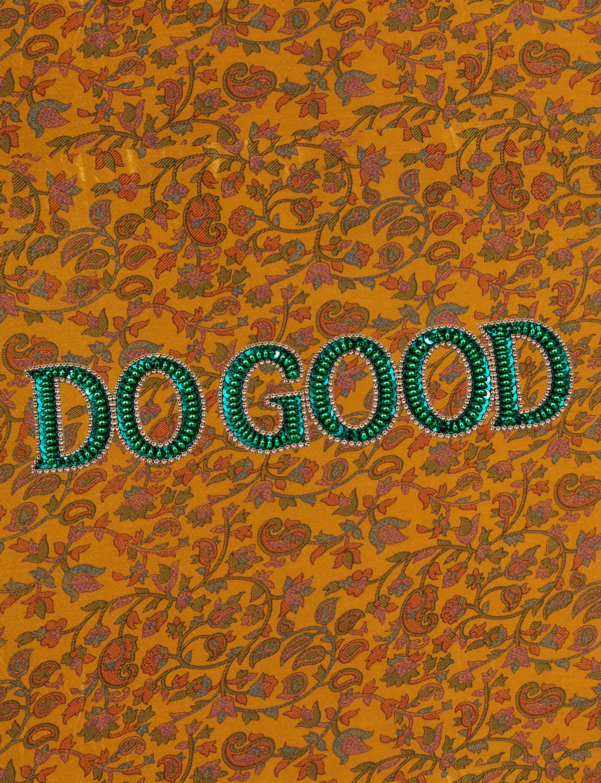 Structured DO GOOD work tote bag featuring embroidered appliqué lettering on the front, double padded shoulder handles and an internal zippered pocket.