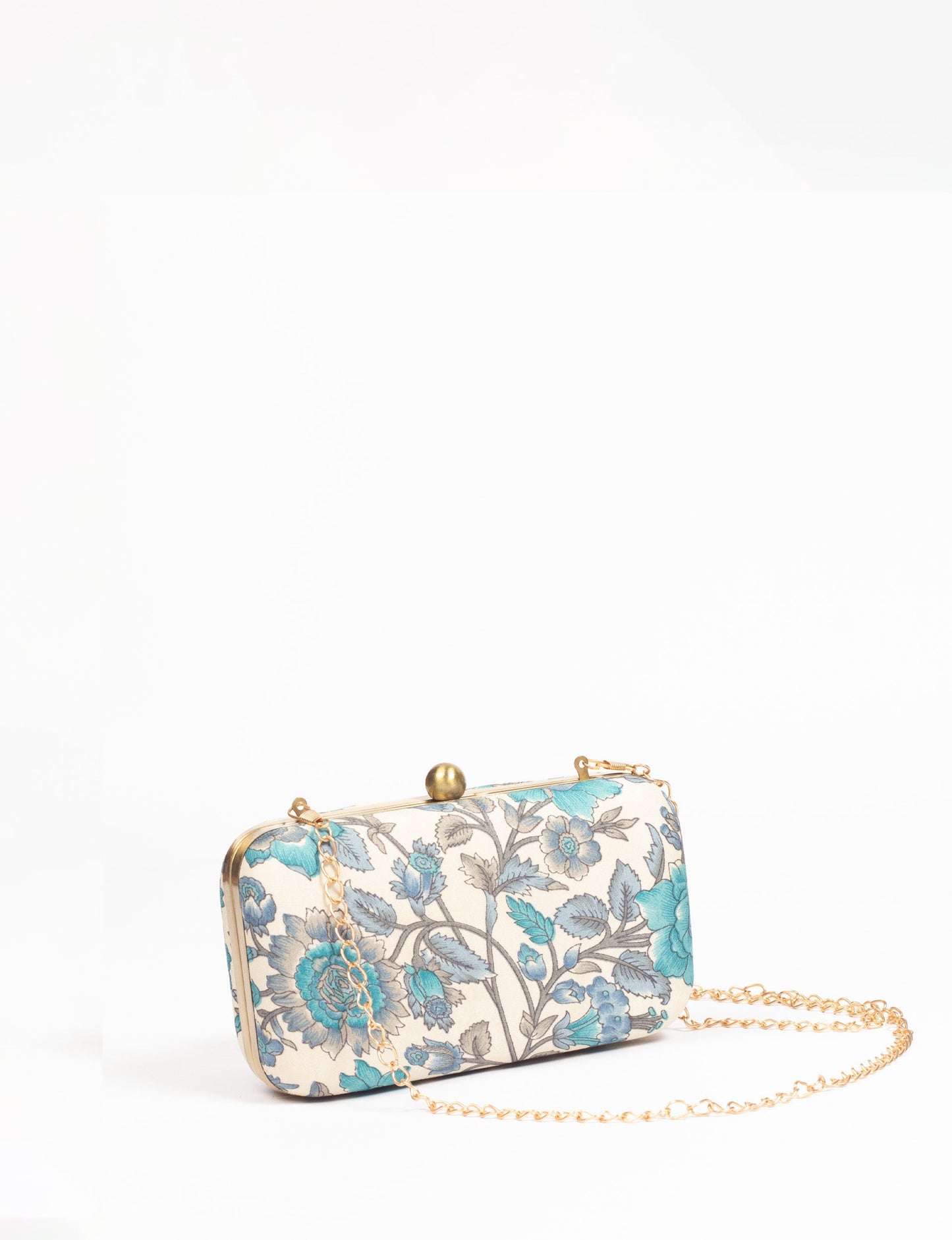 Stylish CLUTCH HANDBAG, a perfect companion for your evening look. Firm rectangular frame, optional metallic sling, and stunning prints add color to your outfit. Eco-friendly and ethically crafted for sustainable fashion.