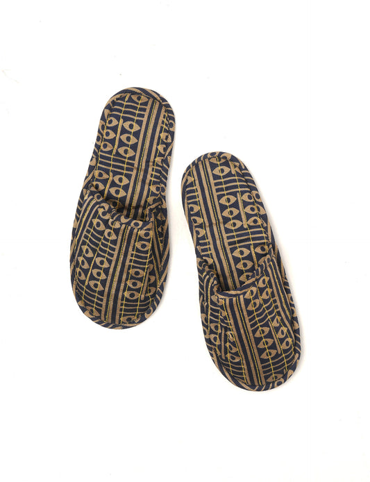 Elevate your downtime with our Quilted Slippers. Ethical, sustainable, and crafted by female artisans in Mumbai, these slippers offer cushioned comfort with a touch of chic style. Warm on the inside, fashionable on the outside, step into sustainable luxury.